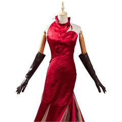 2021 Movie Cruella -Cruella de Vil Cosplay Costume Outfits Red Dress Halloween Carnival Suit