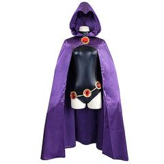 Teen Titans Raven Purple Cosplay Costume Outfits Halloween Carnival Suit