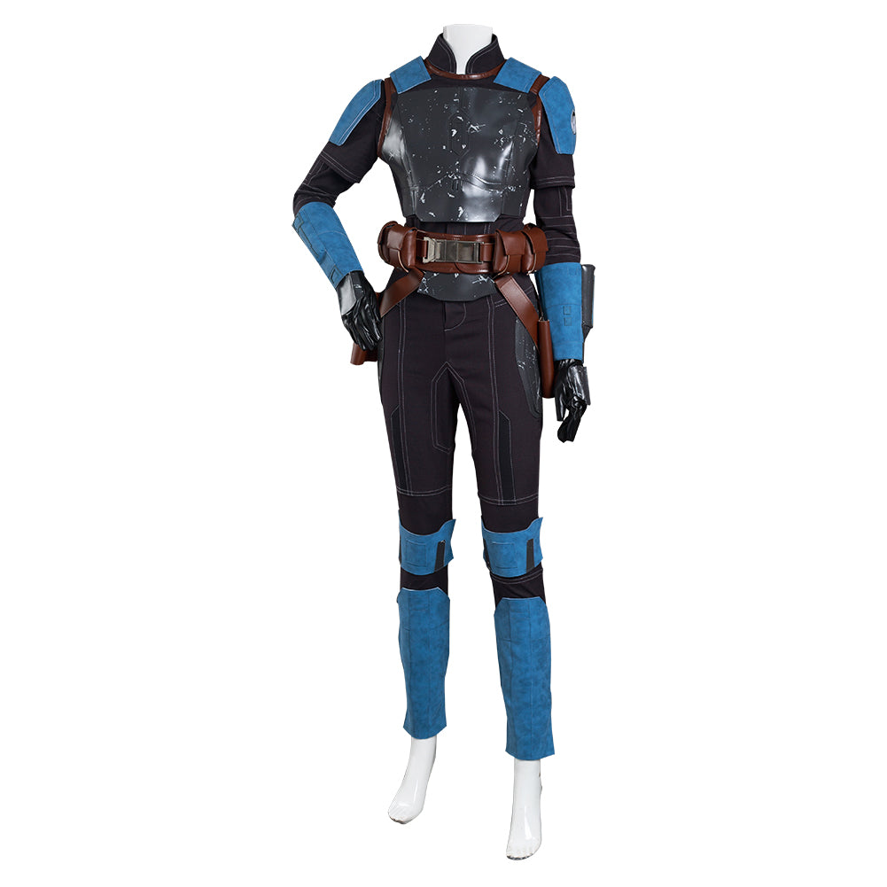 TV The Book Of Boba Fett Bo-Katan Kryze Blue Set Outfit Halloween Carnival Suit Cosplay Costume