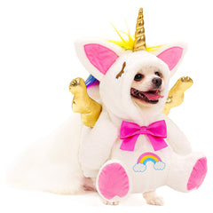 Unicorn Pet Dog Cosplay Costume Outfits Halloween Carnival Suit