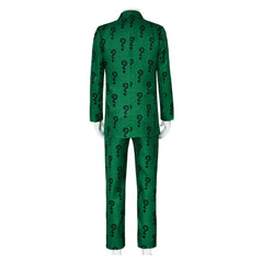 Movie The Batman Riddler/Edward Nygma Green Set Outfits Cosplay Costume Halloween Carnival Suit