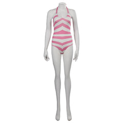 Movie Barbie 2023 Margot Robbie Barbie Jumpsuit Swimsuit Outfits Cosplay Costume Halloween Carnival Suit-Coshduk
