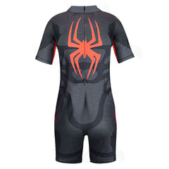 Kids Children Spider-Man Miles Morales Swimsuit Cosplay Costume Outfits Halloween Carnival Party Disguise Suit