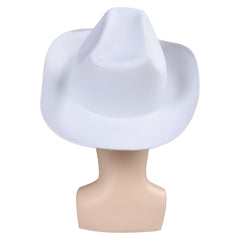 Movie Barbie 2023 Ken White Cowboy Hat Cosplay Cap Accessories Halloween Props