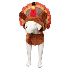 Pet Dog Turkey Outfits Cosplay Costume Halloween Carnival Suit