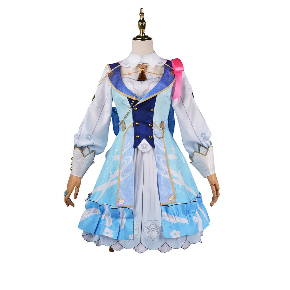 Game Genshin Impact Kamisato Ayaka Cosplay CostumeOutfits Halloween Carnival Suit