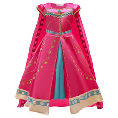 Girls Jasmine Dress Cosplay Costume Outfits Halloween Carnival Suit