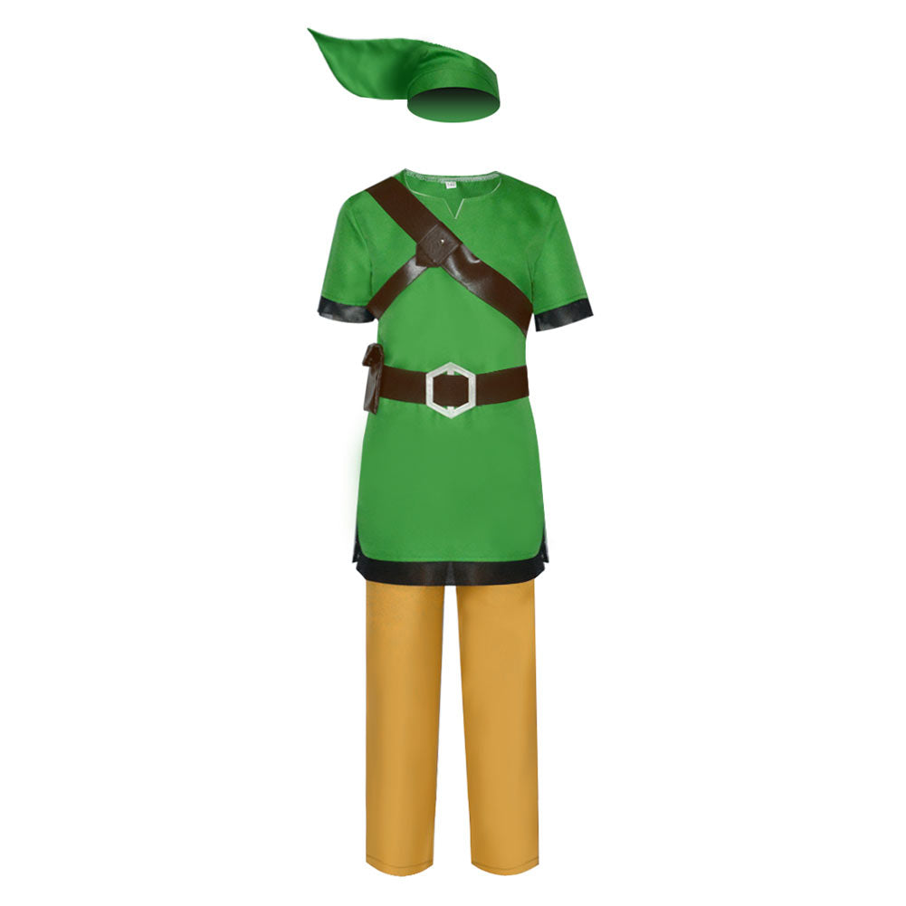 Kid The Legend of Zelda: Skyward Sword Link Cosplay Costume Outfits Halloween Carnival Party Disguise Suit