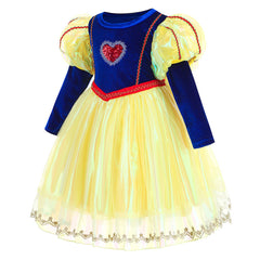 Kids Girls Movie Snow White Cosplay Costume Outfits Halloween Carnival Suit