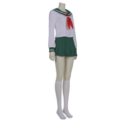 Anime Inuyasha Kagome Higurashi Uniform Skirt Outfit Cosplay Costume Halloween Carnival Costume