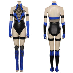 Game Mortal Kombat 4 Kitana Cosplay Costume Jumpsuit Outfits Halloween Carnival Suit