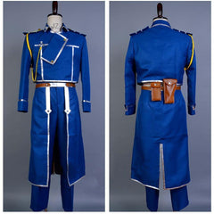 Fullmetal Alchemist Cosplay Roy Mustang Uniform Costume Halloween Carnival Suit