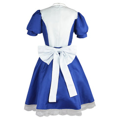 Game Alice: Madness Returns Alice Blue Dress Outfits Cosplay Costume Halloween Carnival Suit