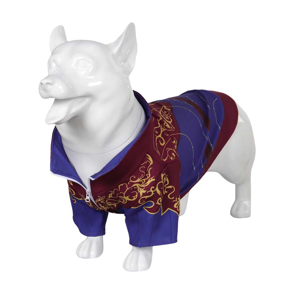 Game Baldur's Gate 2023 Astarion Purple Dogs Pet Outfits Cosplay Costume Halloween Carnival Suit