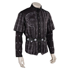 Game Baldur's Gate Astarion Cazador Black Printed Outfits Cosplay Costume Suit