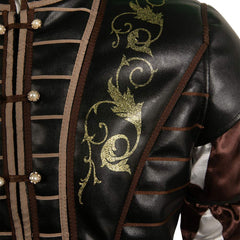 Game Baldur's Gate Astarion Leather Vest Set Cosplay Costume Outfits Halloween Carnival Suit