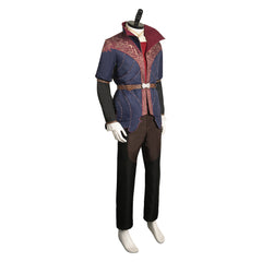Game Baldur's Gate Astarion Medieval Black Medieval Set Outfits Cosplay Costume Halloween Carnival Suit