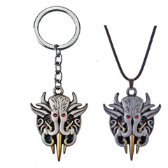 Game Baldur's Gate Illithid Gray KeyRings Cosplay Accessories Halloween Props