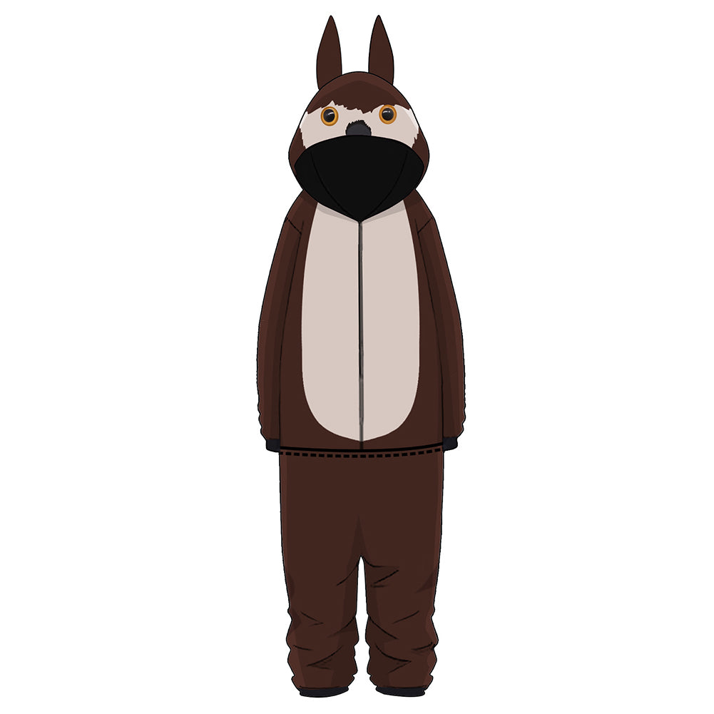 Game Baldur's Gate Owlbear Brown Jumpsuit Sleepwear Outfits Cosplay Costume Halloween Carnival Suit