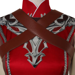 Game Baldur's Gate Warlock Red Set Cosplay Costume Outfits Halloween Carnival Suit
