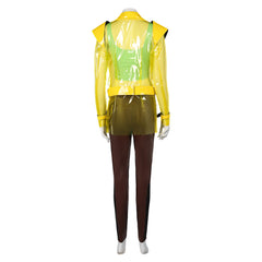 Game Cyberpunk 2077 Song So Mi Yellow Jacket Set Cosplay Costume Outfits Halloween Carnival Suit