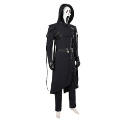 Game Dead by Daylight Danny Johnson Black Cloak Ghost Face Outfits Cosplay Costume