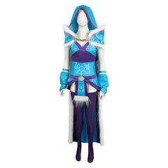 Game DotA Crystal Maiden Blue Set Outfits Cosplay Costume Halloween Carnival Suit