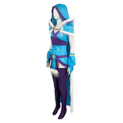 Game DotA Crystal Maiden Blue Set Outfits Cosplay Costume Halloween Carnival Suit