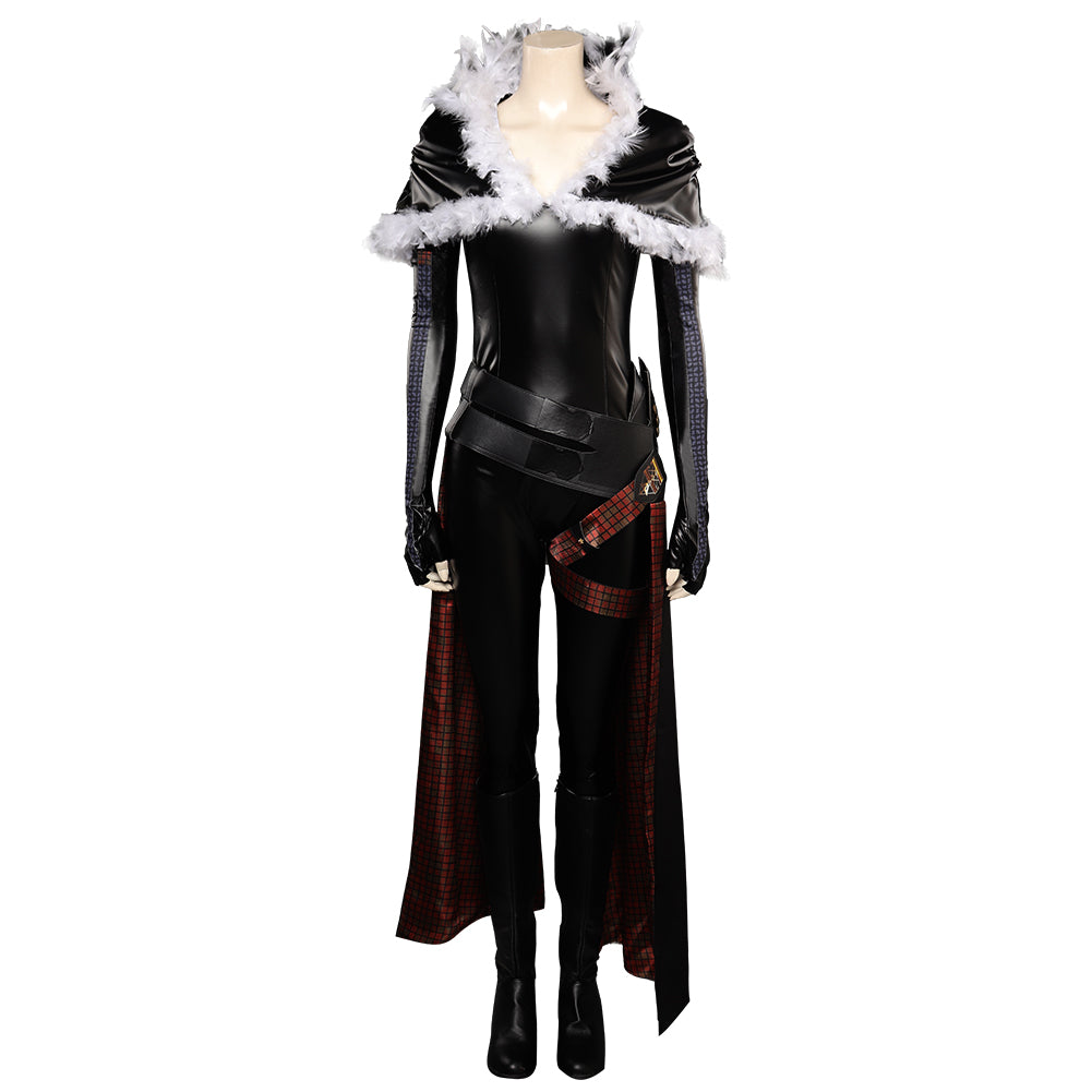 Game FFXVI Final Fantasy 16 Benedikta Harman Black Jumpsuit Set Outfits Cosplay Costume Suit