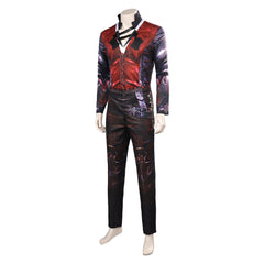 Game Final Fantasy Clive Rosfield Red Printed Set Outfits Cosplay Costume Suit