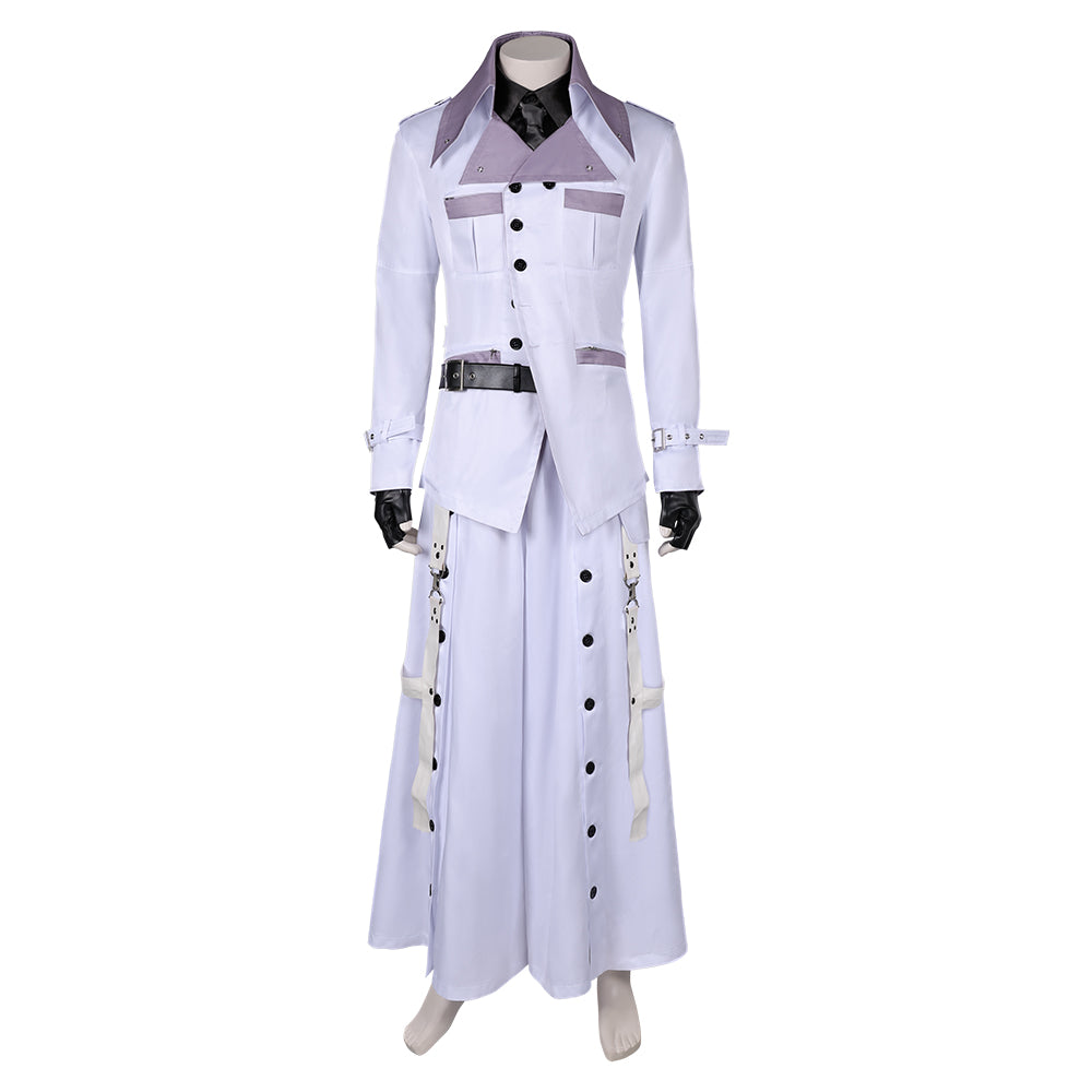 Game Final Fantasy Rufus White Set Outfits ​Cosplay Costume Halloween Carnival Suit