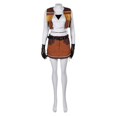 Game Final Fantasy Tifa Brown Cowboy Set Cosplay Costume Outfits Halloween Carnival Suit