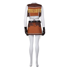 Game Final Fantasy Tifa Brown Cowboy Set Cosplay Costume Outfits Halloween Carnival Suit