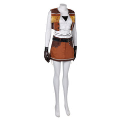 Game Final Fantasy Tifa Brown Cowboy Set Cosplay Costume Outfits Halloween Carnival Suit