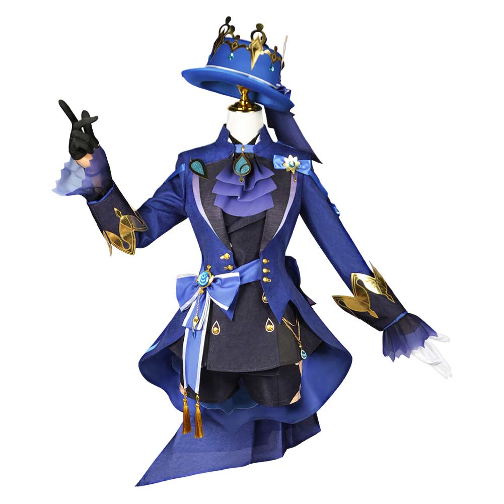 Game Genshin Impact Focalors Furina Outfits Cosplay Costume Halloween Carnival Suit