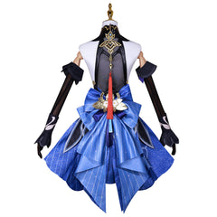 Game Genshin Impact Ganyu Blue Dress Outfits Cosplay Costume Halloween Carnival Suit