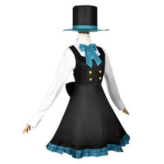 Game Genshin Impact Lynette Black Dress Cosplay Costume Outfits Halloween Carnival Suit