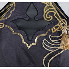 Game Genshin Impact Shenhe Black Cheongsam Dress​ Outfits Cosplay Costume Halloween Carnival Suit