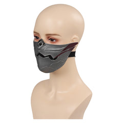 Game Genshin Impact Shinobu Kuki Black Latex Mask​ ​Cosplay Accessories Halloween Carnival Props