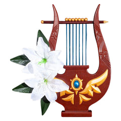 Game Genshin Impact Venti Brown Harp Cosplay Accessories Halloween Carnival Props
