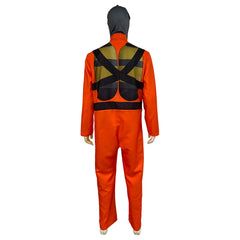 Game Lethal Company Orange Protective Jumpsuit Outfits Cosplay Costume Halloween Carnival Suit