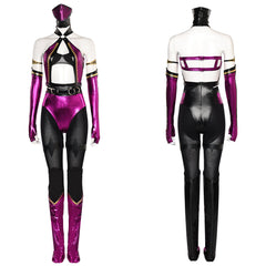 Game Mortal Kombat 9 Mileena Purple Outfits ​Cosplay Costume Halloween Carnival Suit