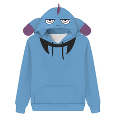 Game Palworld 2024 Depresso Blue Pullover Hoodie Outfits Cosplay Costume Halloween Carnival Suit