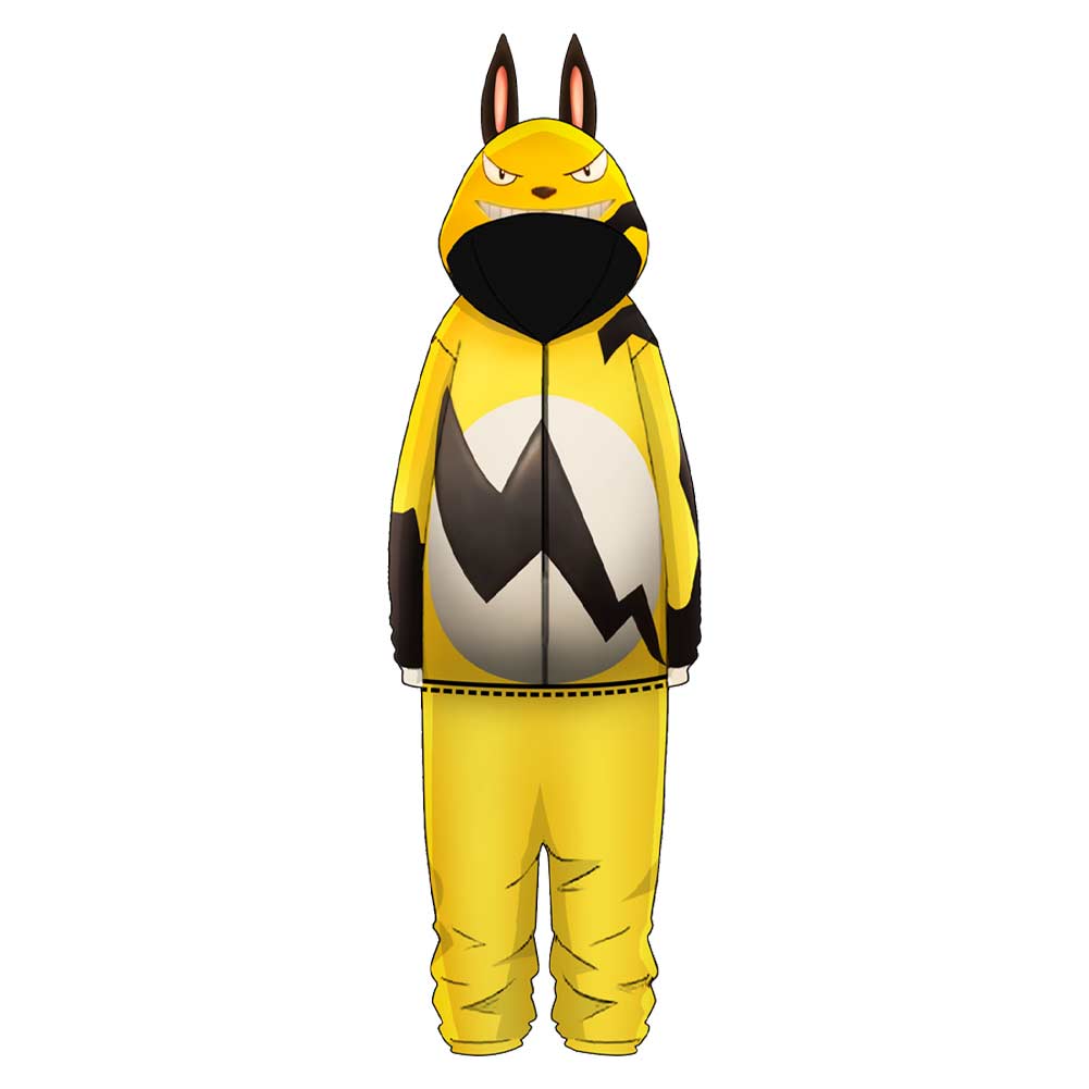Game Palworld 2024 Grizzbolt Yellow Sleepwear Jumpsuit Outfits Cosplay Costume Halloween Carnival Suit