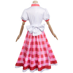 Game Princess Peach: Showtime! 2024 Princess Peach Pink Plaid Lolita Maid Dress Outfits Cosplay Costume