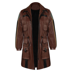 Game Starfield 2023 Noel Brown Leather Jacket Cosplay Costume Outfits Halloween Carnival Suit