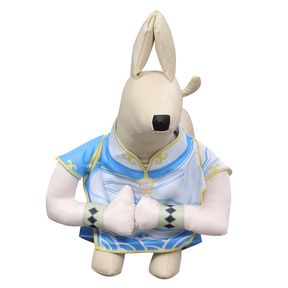 Game Street Fighter Chun Li Pet Standing ​Dog ​Clothes ​Outfits ​Cosplay Costume Suit