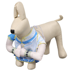 Game Street Fighter Chun Li Pet Standing ​Dog ​Clothes ​Outfits ​Cosplay Costume Suit