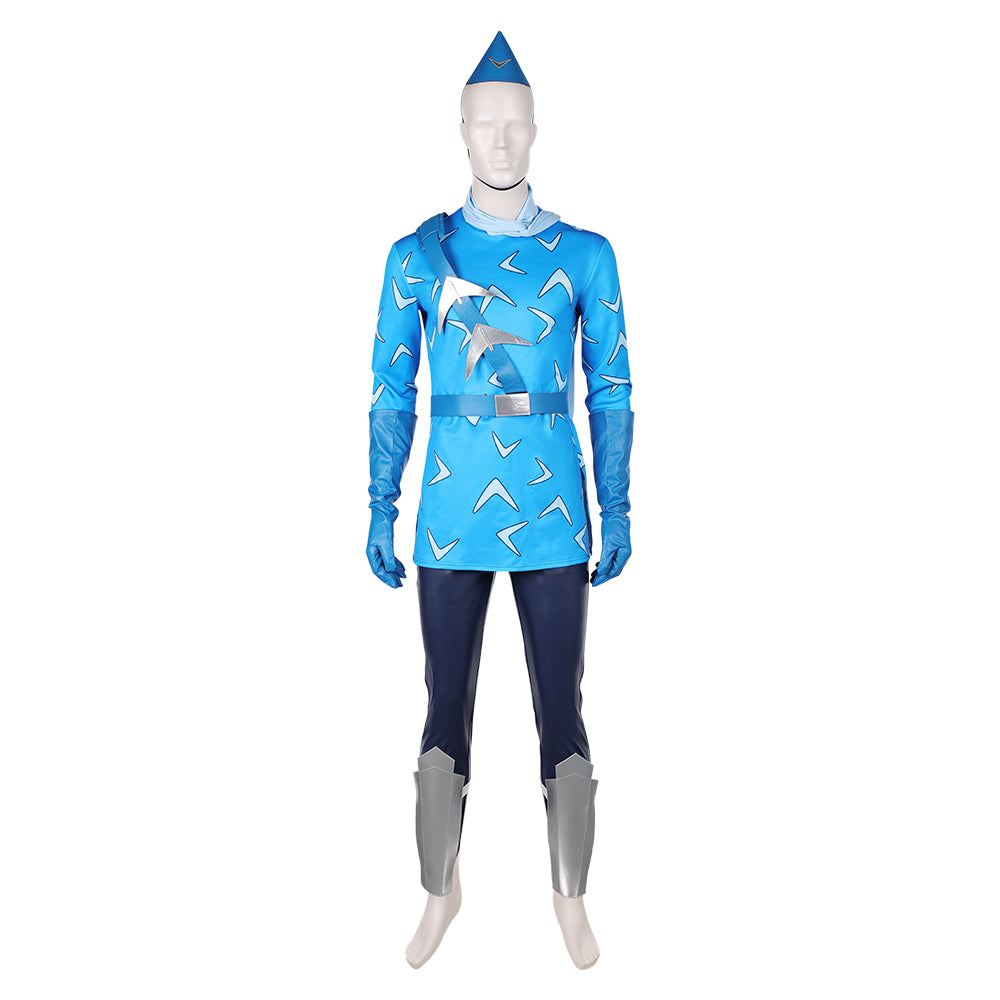 Game Suicide Squad: Kill the Justice League 2024 Captain Boomerang Blue Set Outfits Cosplay Costume Halloween Carnival Suit