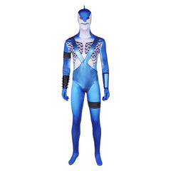 Game Suicide Squad: Kill The Justice League 2024 King Shark Blue Jumpsuit Cosplay Costume Outfits Halloween Carnival Suit